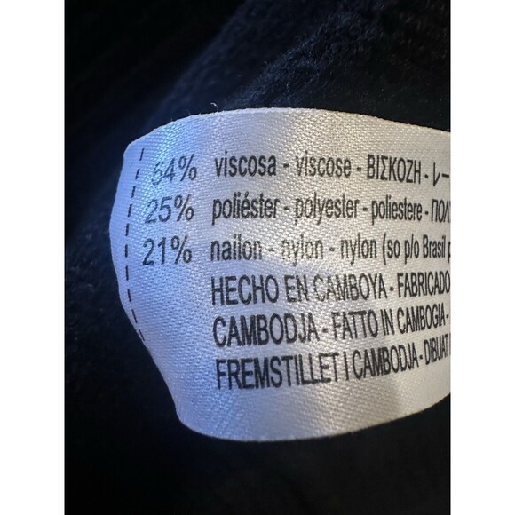 Zara Women's S Black Heavy Knit Turtle Neck Sweater Tunic Mini Dress - Picture 6 of 6